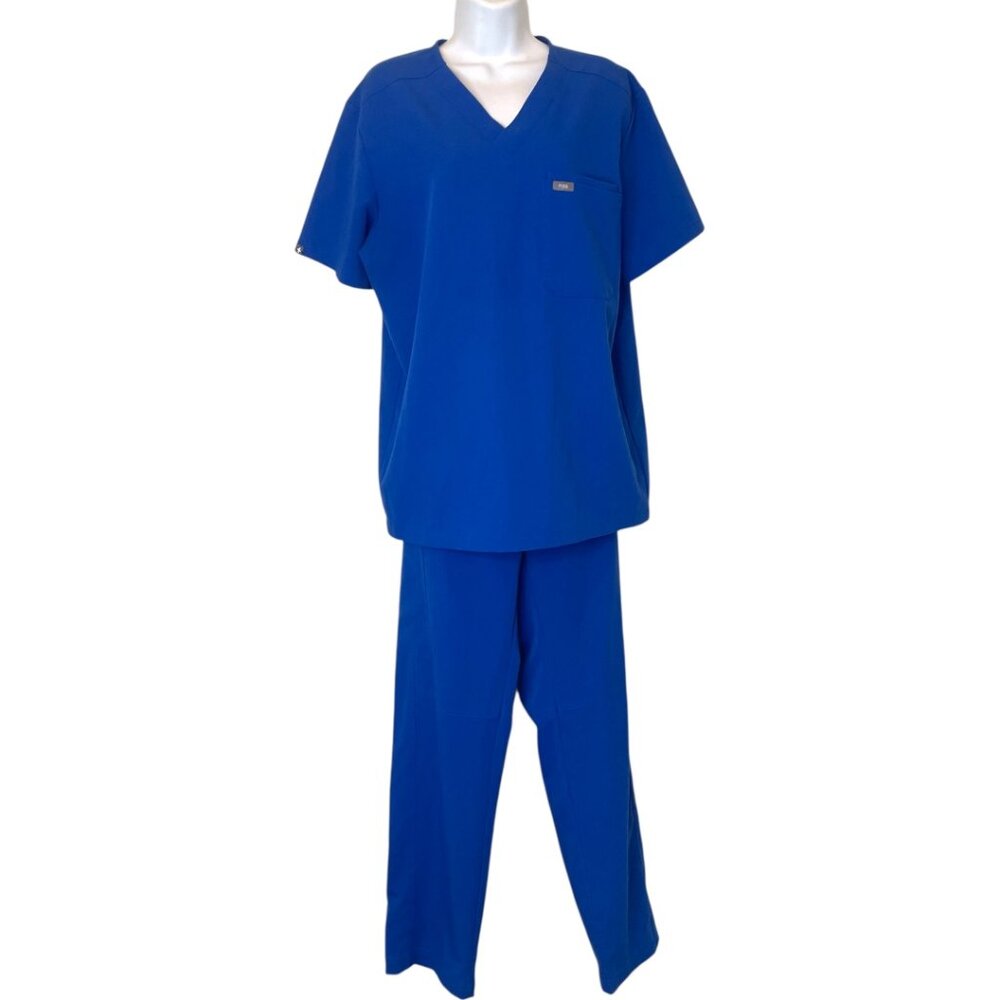 Figs Scrub Set Top + Pants High Tech Size M 10 Pockets Total - Picture 2 of 13